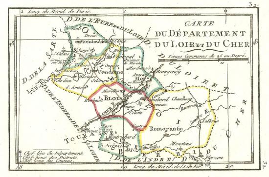 Le département du Loir-et-Cher en 1795